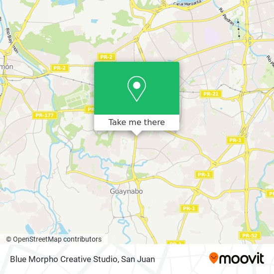 Blue Morpho Creative Studio map