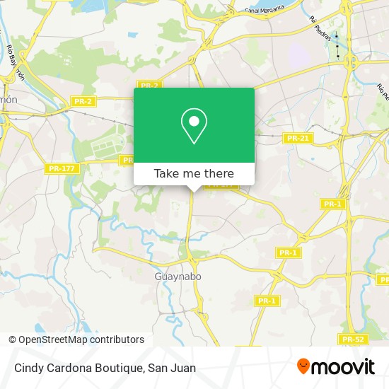 Cindy Cardona Boutique map