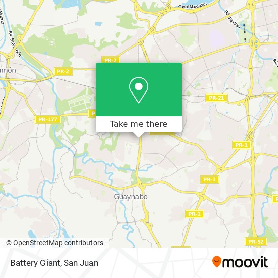 Battery Giant map