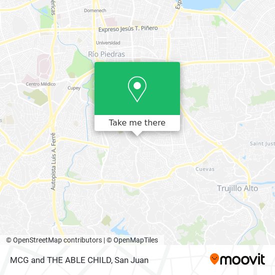 Mapa de MCG and THE ABLE CHILD