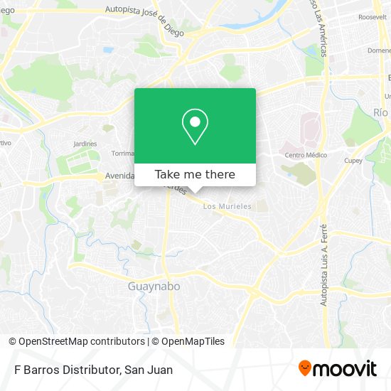 F Barros Distributor map