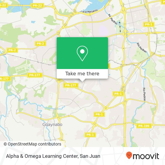 Alpha & Omega Learning Center map