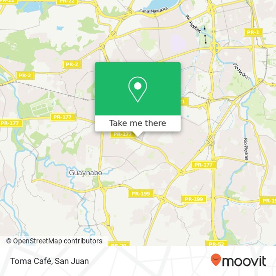 Toma Café map
