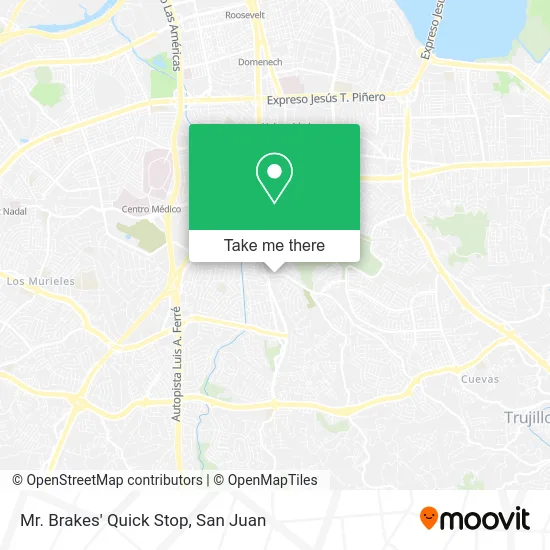 Mr. Brakes' Quick Stop map