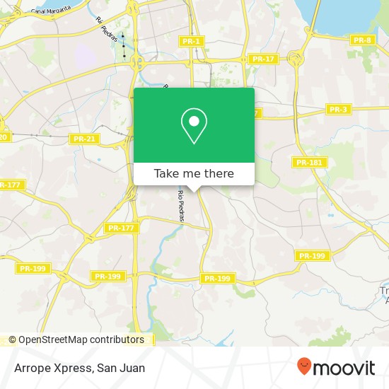 Arrope Xpress map