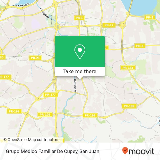 Grupo Medico Familiar De Cupey map