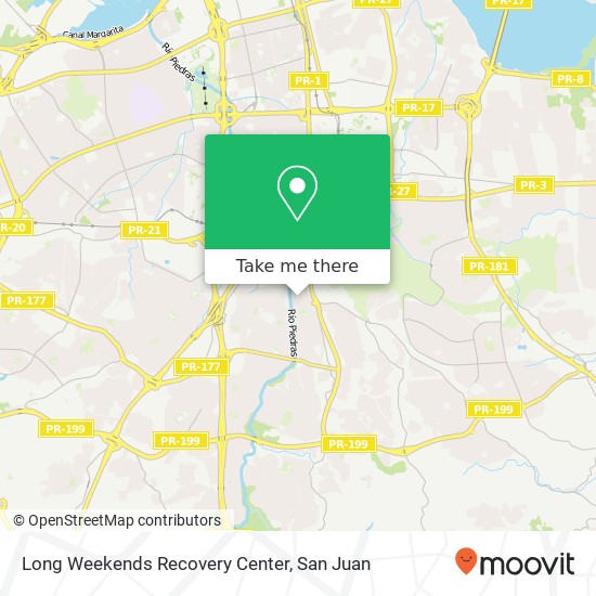 Long Weekends Recovery Center map