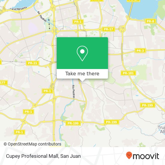 Cupey Profesional Mall map