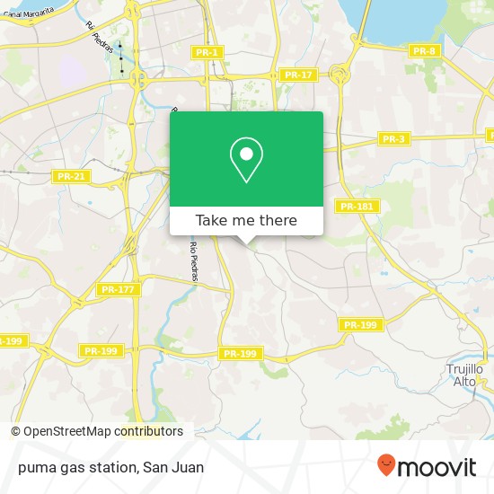 puma gas station map