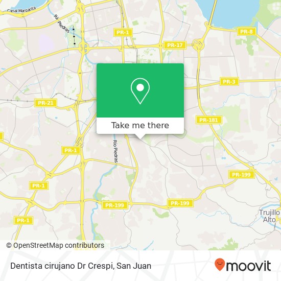 Dentista cirujano Dr Crespi map