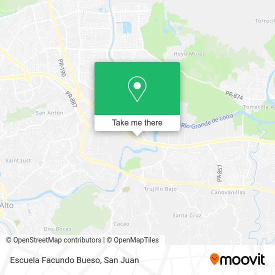 Escuela Facundo Bueso map