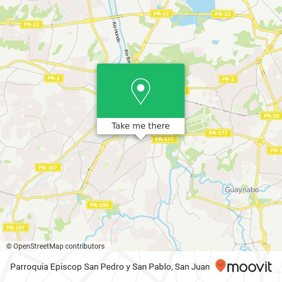 Mapa de Parroquia Episcop San Pedro y San Pablo