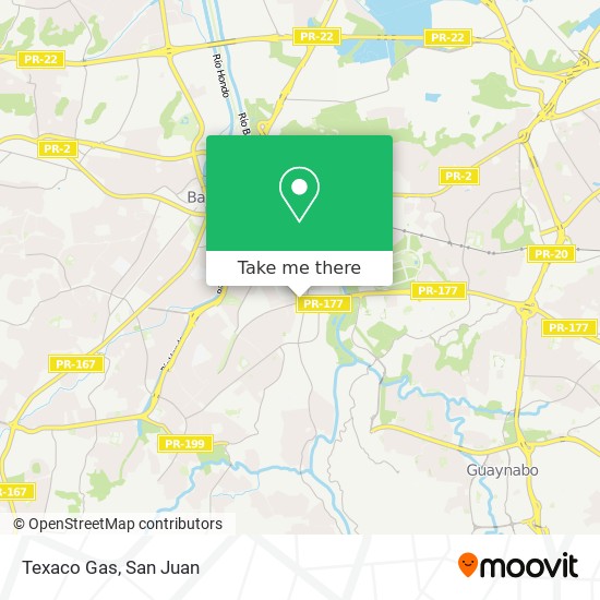 Texaco Gas map