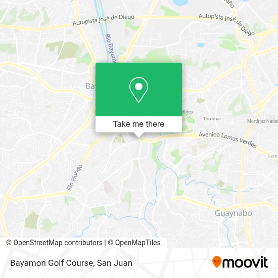 Bayamon Golf Course map