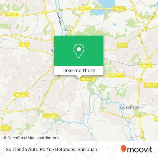 Su Tienda Auto Parts - Betances map