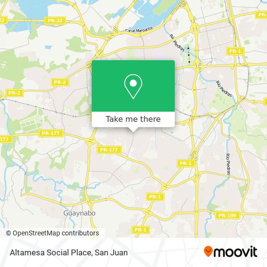 Altamesa Social Place map