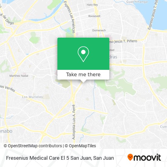 Fresenius Medical Care El 5 San Juan map
