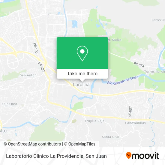 Mapa de Laboratorio Clinico La Providencia
