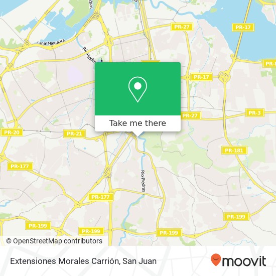 Extensiones Morales Carrión map
