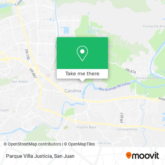 Parque Villa Justicia map