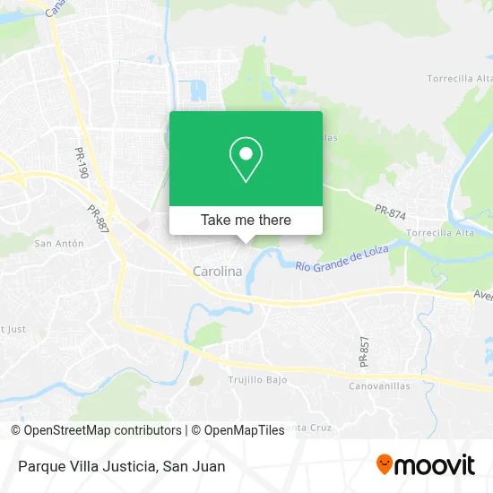 Mapa de Parque Villa Justicia