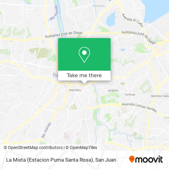 La Mixta (Estacion Puma Santa Rosa) map