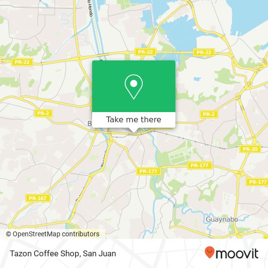 Mapa de Tazon Coffee Shop