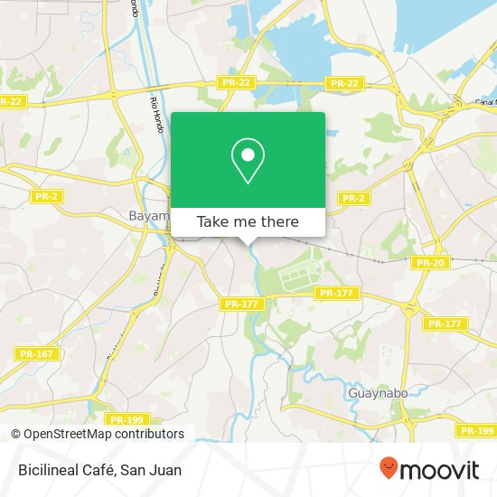 Bicilineal Café map