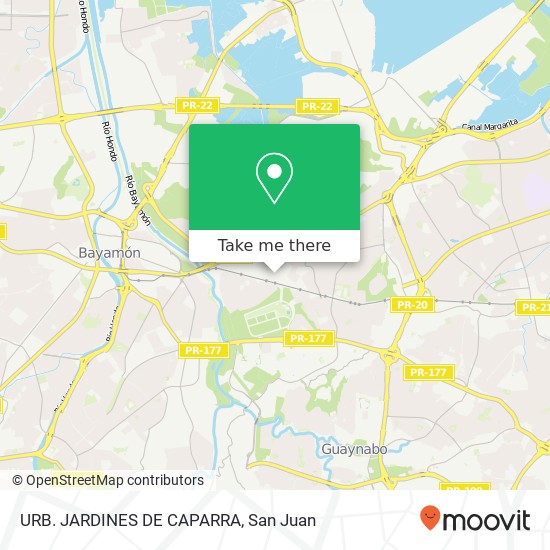 URB. JARDINES DE CAPARRA map