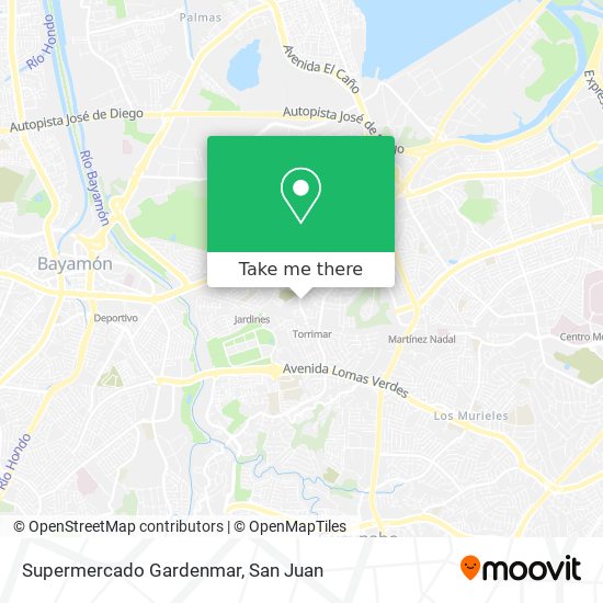 Supermercado Gardenmar map