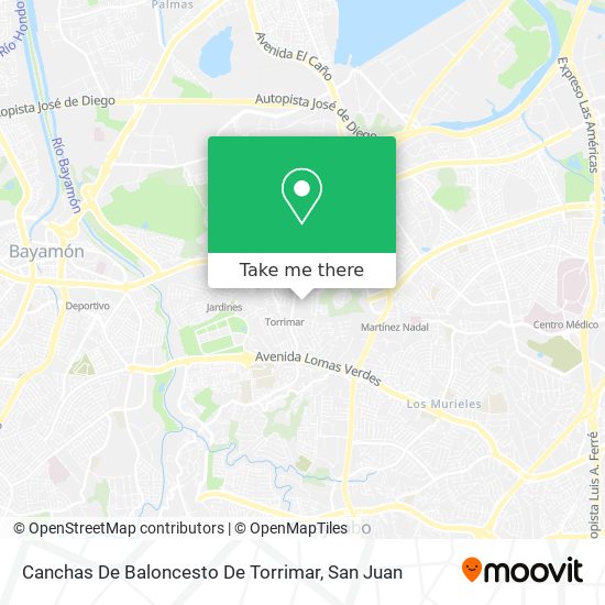Canchas De Baloncesto De Torrimar map