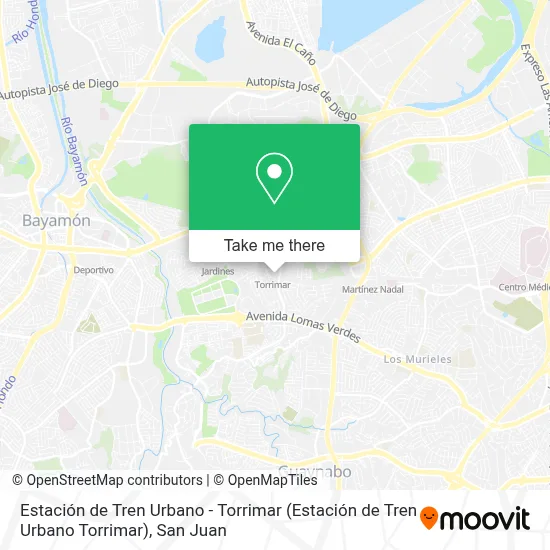 Estación de Tren Urbano - Torrimar map