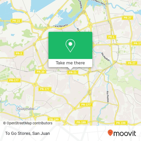 To Go Stores map