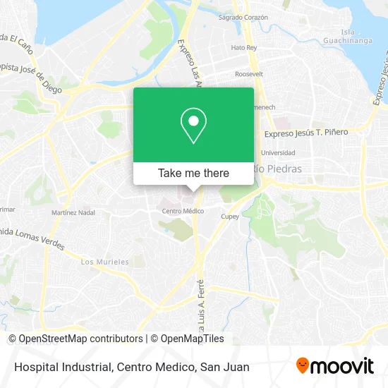 Mapa de Hospital Industrial, Centro Medico