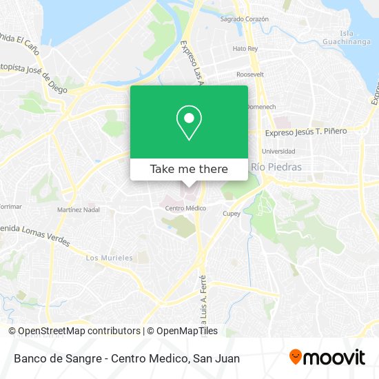 Banco de Sangre - Centro Medico map