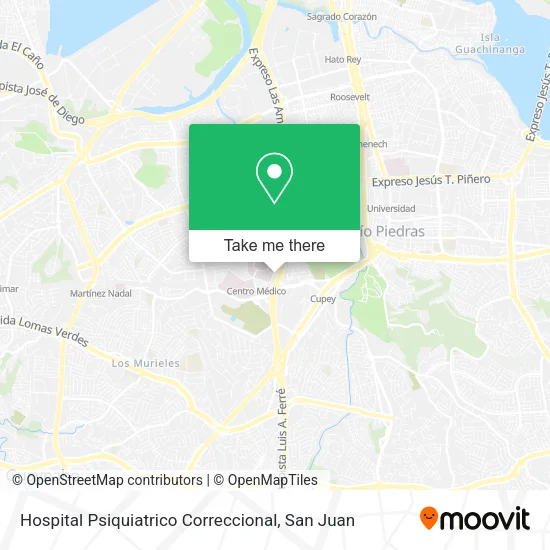 Hospital Psiquiatrico Correccional map