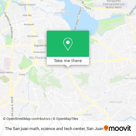 The San juan math, science and tech center map