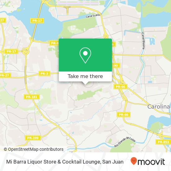 Mi Barra Liquor Store & Cocktail Lounge map