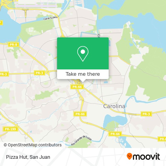 Pizza Hut map