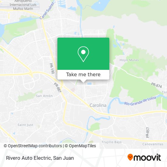 Rivero Auto Electric map