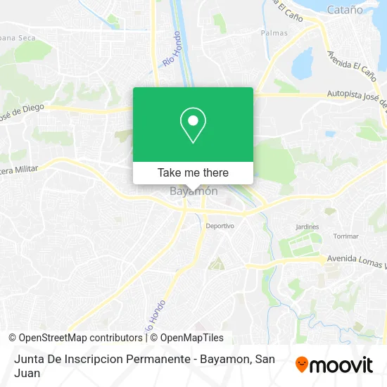 Mapa de Junta De Inscripcion Permanente - Bayamon