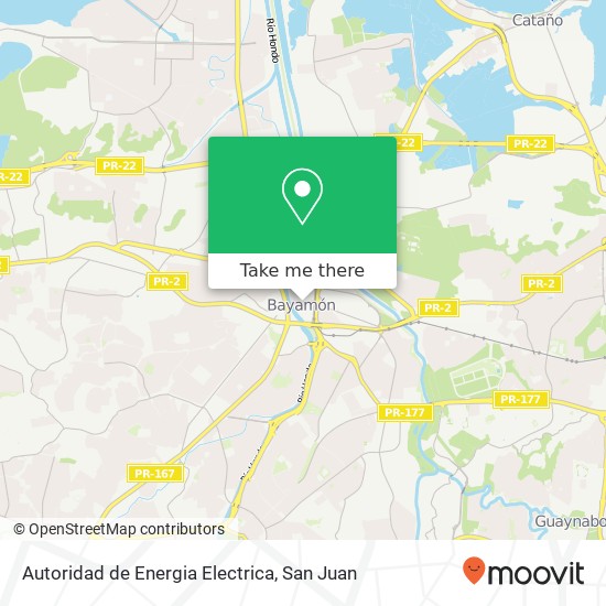 Autoridad de Energia Electrica map
