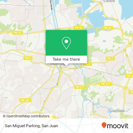 San Miguel Parking map