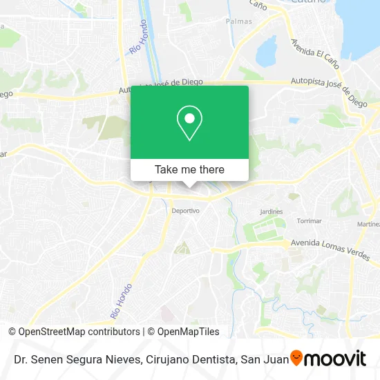 Dr. Senen Segura Nieves, Cirujano Dentista map