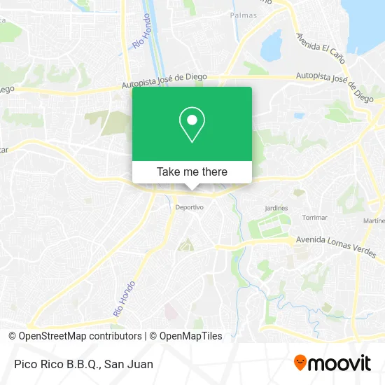 Mapa de Pico Rico B.B.Q.