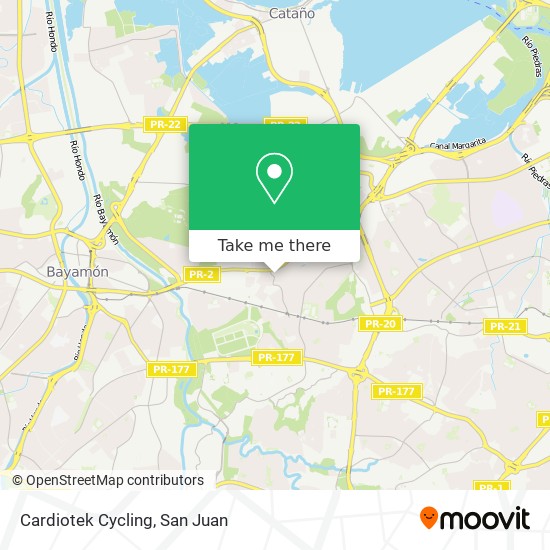 Cardiotek Cycling map