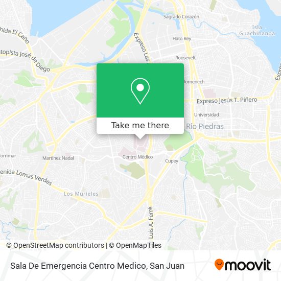 Sala De Emergencia Centro Medico map