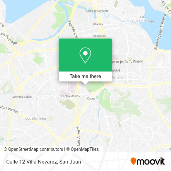 Mapa de Calle 12 Villa Nevarez