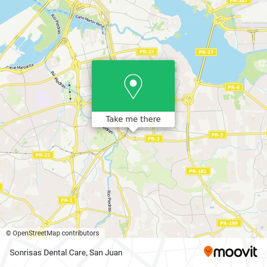 Sonrisas Dental Care map
