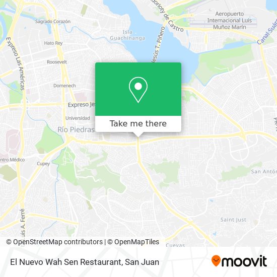 El Nuevo Wah Sen Restaurant map